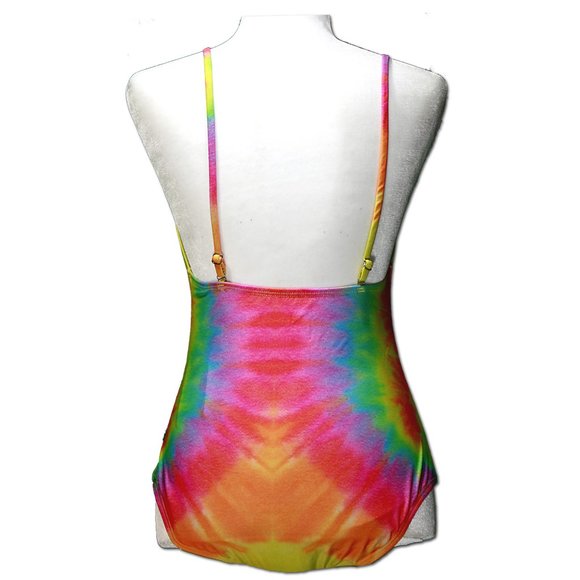 Tye Dye One Piece Push-up Padded No Wire Swimsuit - Picture 4 of 4